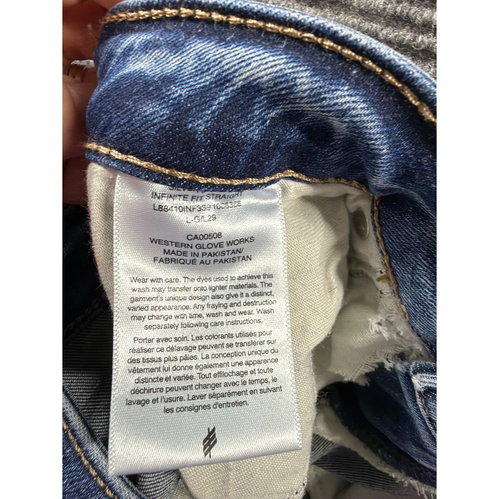Silver Jeans Co Jeans Womens 29 Straight Leg Medium Blue Wash Denim - Picture 10 of 11